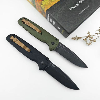 4300BK-02 CLA Folding Knife – D2 Steel, G10 Handle