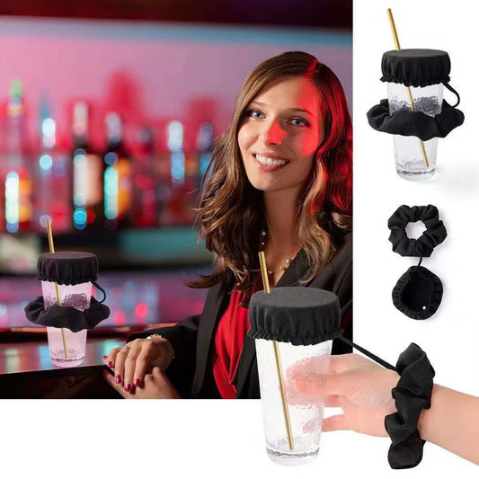 Reusable Anti-Spill Scrunchie Drink Cover