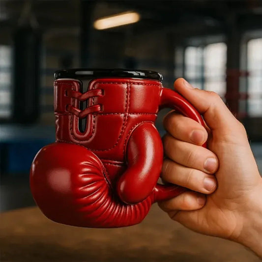 Boxing Glove Stainless Steel  Mug – Drink Like a Fighter!