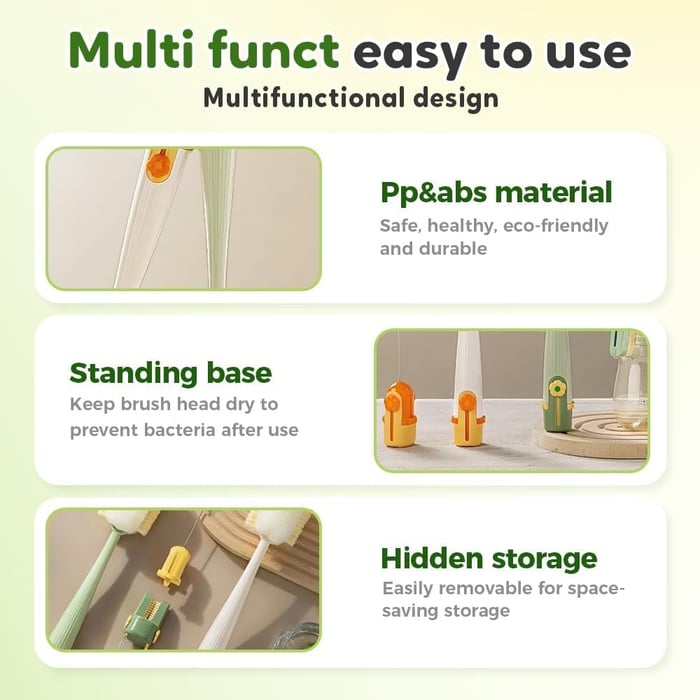 5-in-1 Multifunctional Bottle Cleaning Brush