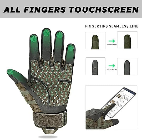 High Sensitivity Touch Screen Outdoor Tactical Training Gloves