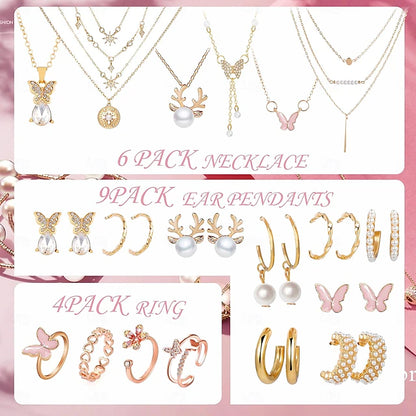 【2025】24 Days Christmas Advent Calendar Jewelry for Girls