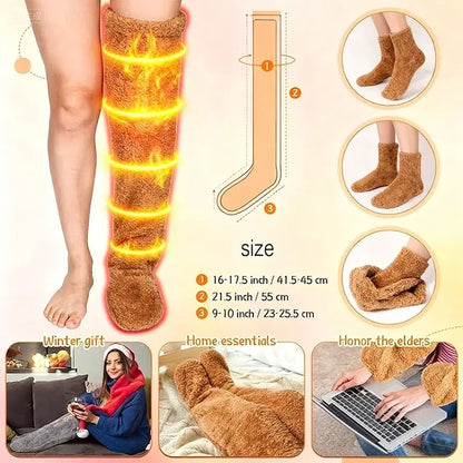 Over-Knee High Fuzzy Long Socks | Winter Warm & Ultra Comfortable