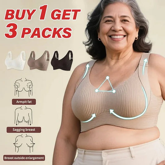 Super Firming Wire-Free Bra All-Day Comfort No More Sagging (3-Pack Value Set)