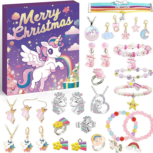【2025】24 Days Christmas Advent Calendar Jewelry for Girls