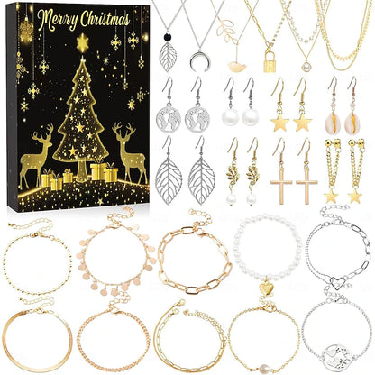 【2025】24 Days Christmas Advent Calendar Jewelry for Girls