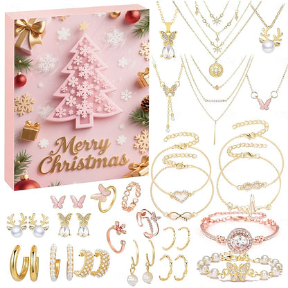【2025】24 Days Christmas Advent Calendar Jewelry for Girls