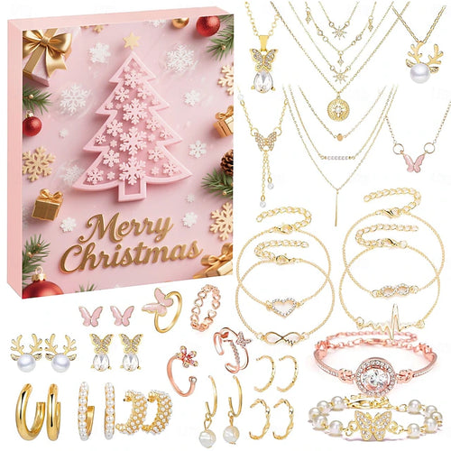 【2025】24 Days Christmas Advent Calendar Jewelry for Girls