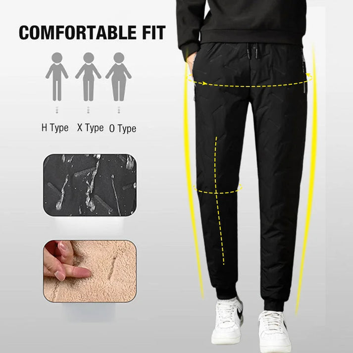 Winter Pants with Zippered Pockets Snow Pants - for Hiking, Workouts, Outdoor Activities
