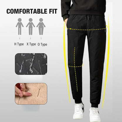 Winter Pants with Zippered Pockets Snow Pants - for Hiking, Workouts, Outdoor Activities