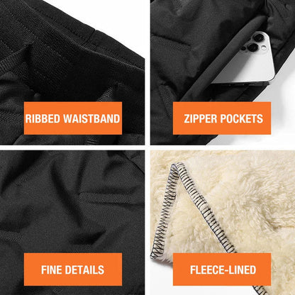 Winter Pants with Zippered Pockets Snow Pants - for Hiking, Workouts, Outdoor Activities