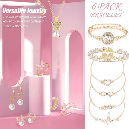 【2025】24 Days Christmas Advent Calendar Jewelry for Girls