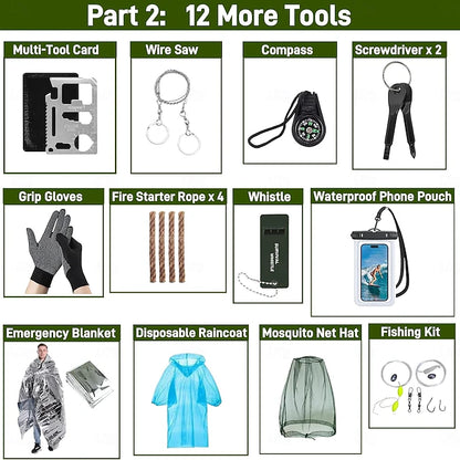Survival Kit Advent Calendar -  Christmas Gift for Camping Lover
